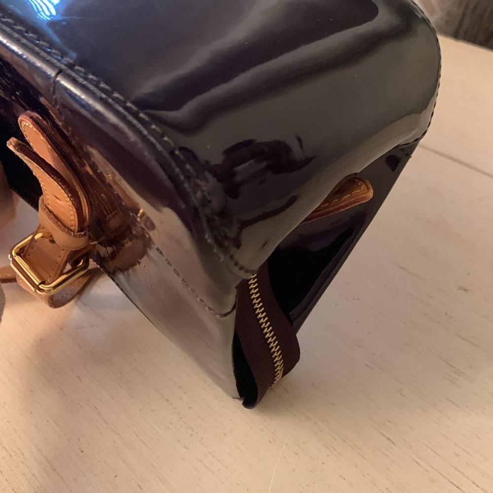 Louis Vuitton Burgundy and Tan Shoulder Bag - Picture 11 of 15